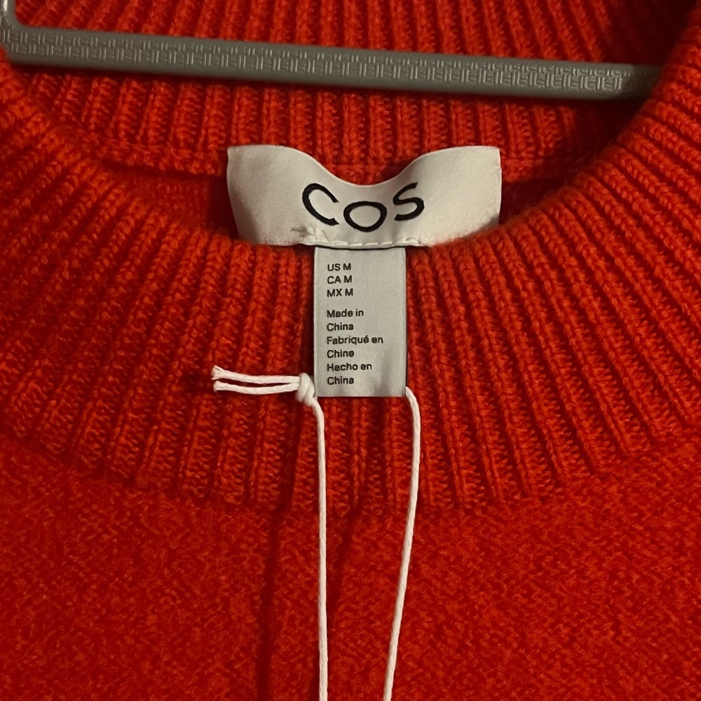 COS oversized Boiled merino wool sweater NWT
